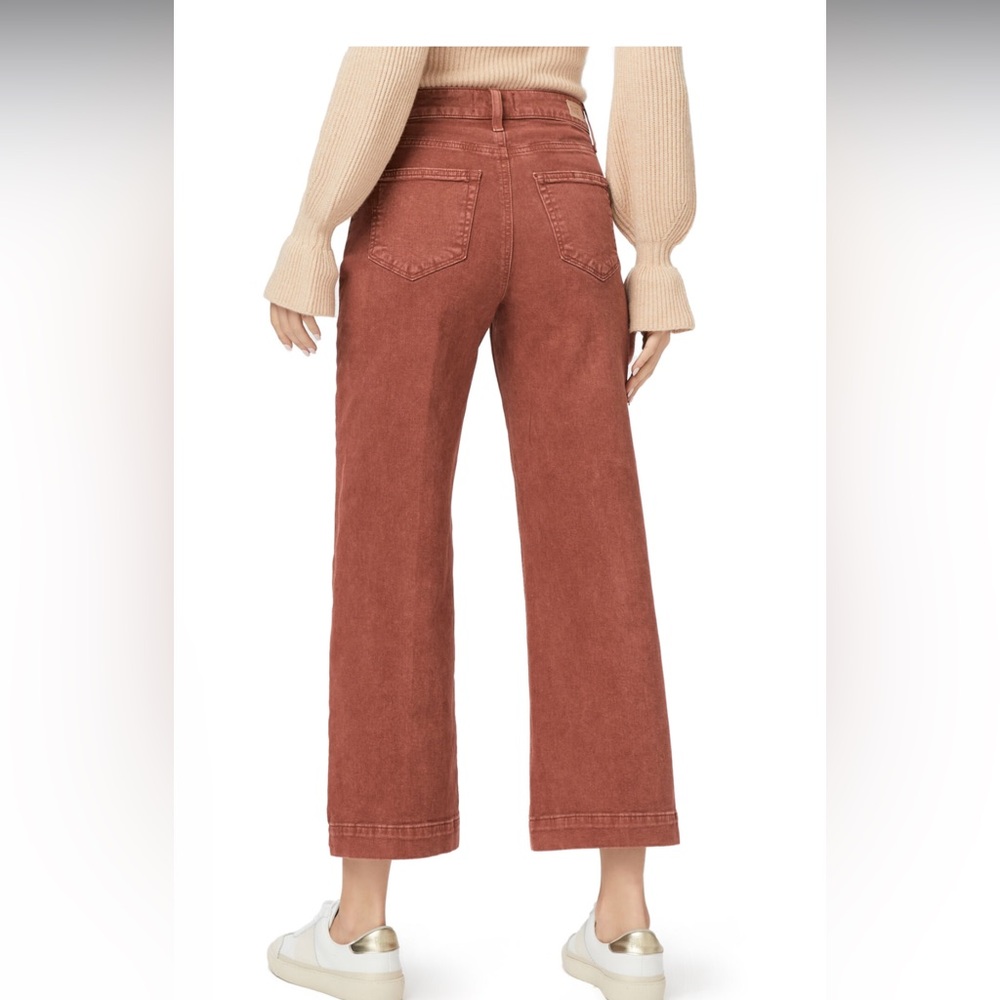 PAIGE Anessa wide leg ankle jeans terracotta - Picture 4 of 11